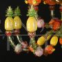 Sumptuous chandelier with triumph of fruit in Murano glass, 16 lights