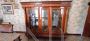 Elegant classic style glass cabinet with carvings