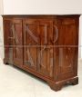 Antique walnut sideboard with 4 doors, Italy 18th century