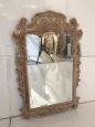 Antique late 19th century mirror with pickled effect