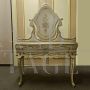 Venetian baroque style dressing table painted with floral motifs