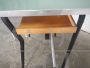 Vintage 70s school desk in green formica