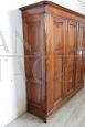 Large antique wardrobe in solid walnut from the mid-19th century