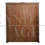 Antique wardrobe or pantry cabinet from the 19th century in walnut