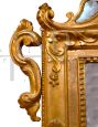 Antique golden Venetian mirror from the Louis XV era