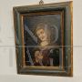 Antique oil on copper painting from the 17th century depicting the Sorrowful Virgin