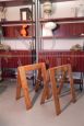 Pair of vintage 1970s freestanding trestles