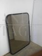 Vintage mirror with black lacquered beech frame, 1970s