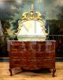 Chest of drawers of the 18th century from the Island of Malta with wavy sides and front