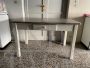 Vintage kitchen table with gray marble top