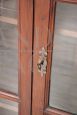 Antique 19th century solid larch display cabinet