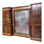 Large art deco sideboard in briarwood with central mirror