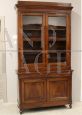 Antique Italian Louis Philippe era buffet & hutch in walnut