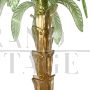 Palm tree-shaped floor lamp in green Murano glass