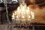 Large antique crystal chandelier from the early 20th century