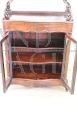 Antique 19th century display cabinet with whatnot étagère bookcase