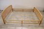 Vintage wicker double bed, 1980s