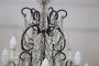 Large antique crystal chandelier from the early 20th century