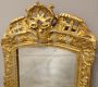 Antique gilded mirror from the 18th century, Louis XV period