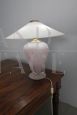 Lamp in lilac Murano glass and brass, 1970s