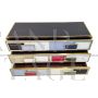 Dresser with 3 drawers in multicolored Murano glass