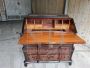 Antique style vintage secretaire in briar with ebonized decorations