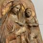 Antique plaque with Virgin and Child in terracotta, Florence 19th century