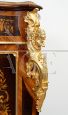 Antique French Napoleon III sideboard rich in inlays and bronze friezes