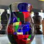 Vase by Fulvio Bianconi for Venini in multicolored dappled Murano glass, 1950s