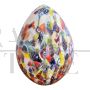 Egg-shaped table lamp in Murano glass with Murrine