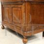 Antique Louis Philippe Capuchin sideboard in carved walnut, Italy 19th century