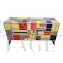 Design dresser in multicolored Murano glass with 6 drawers   