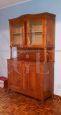 Vintage buffet & hutch cupboard with glass doors, 1950s