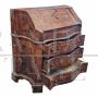 Antique Venetian Louis XIV briarwood dresser with drop-down top