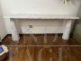 Carrara marble console by Angelo Mangiarotti for Skipper