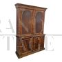 Victorian display bookcase or cupboard in walnut