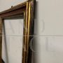 Antique 17th century frame in carved, lacquered and gilded wood