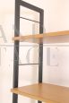 1960s modern vintage Swedish bookcase with 4 shelves, restored