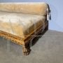 Antique neo-Renaissance chaise longue sofa in walnut, late 19th century