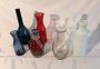 Set of 8 decorative vintage bottles from the 70s