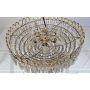 Antique Empire style ceiling chandelier with crystal drops