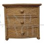 Pair of woven bamboo dressers          