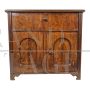 Antique style two-door walnut sideboard with drop-down compartment