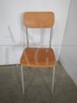 Single vintage school chair from the 70s