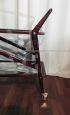 Vintage Cesare Lacca style serving trolley with double glass top