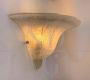 Large Seguso wall light in sandy Murano glass