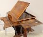 Antique desk table with lectern from the 19th century in walnut