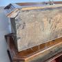 Antique Italian small sideboard from the 17th century in solid walnut