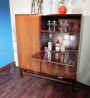 Vintage Scandinavian style highboard with bar compartment, 1950s