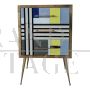 Vintage style small dresser covered with Murano glass tiles